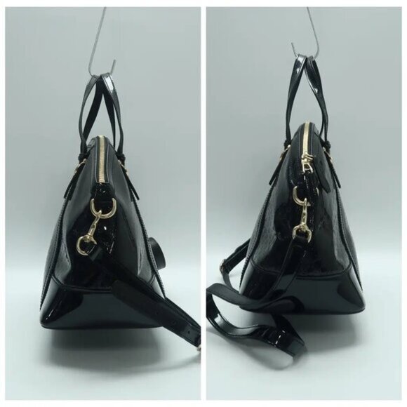 GUCCI Dome Black Leather Satchel 593-061925 - Picture 3 of 11